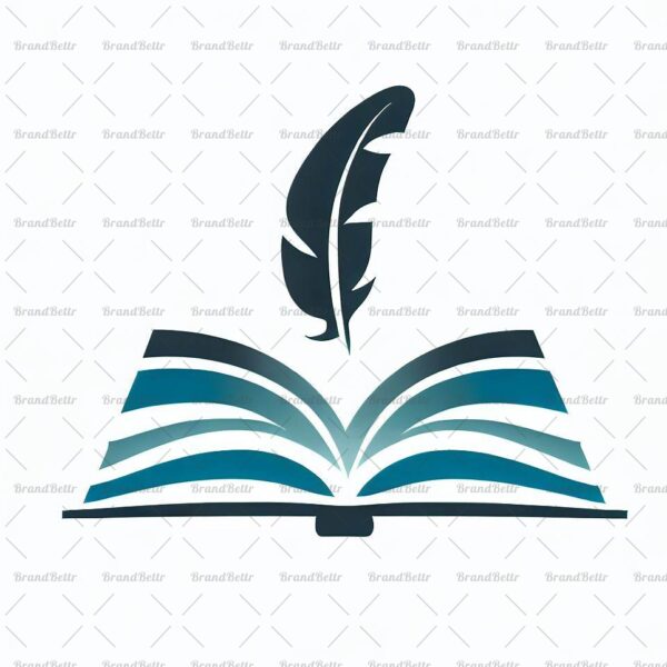 Offenes Buch und Feder
